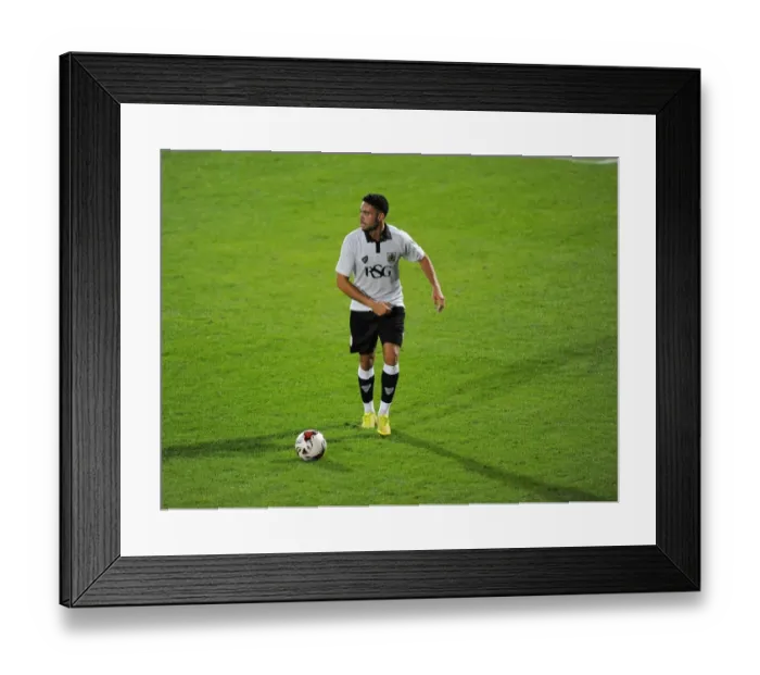 Framed Print : Bristol City's Derrick Williams in Action during Pre-Season Friendly against Cheltenham Town, 2014