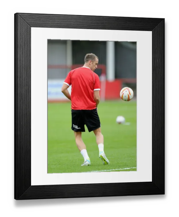 Framed Print : Bristol City's Aaron Wilbraham in Action during Pre-Season Friendly against Cheltenham Town (2014)