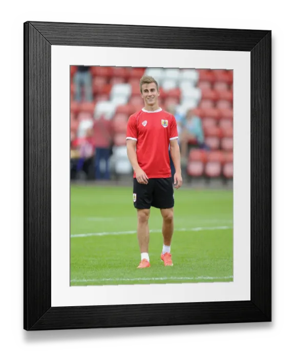 Framed Print : Bristol City's Joe Bryan in Action during Pre-Season Friendly against Cheltenham Town, 2014 Framed Print : Bristol City's Joe Bryan in Action during Pre-Season Friendly against Cheltenham Town, 2014