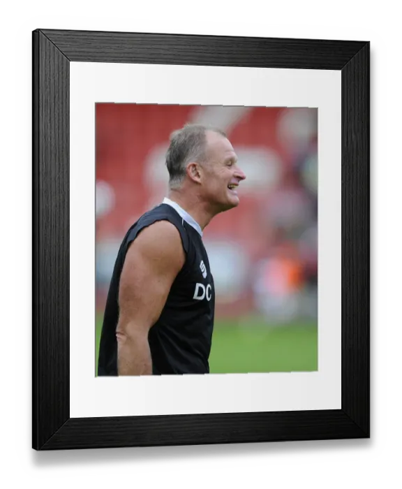 Framed Print : Bristol City Goalkeeping Coach David Coles at Cheltenham Town's Whaddon Road During Pre-Season Friendly Framed Print : Bristol City Goalkeeping Coach David Coles at Cheltenham Town's Whaddon Road During Pre-Season Friendly