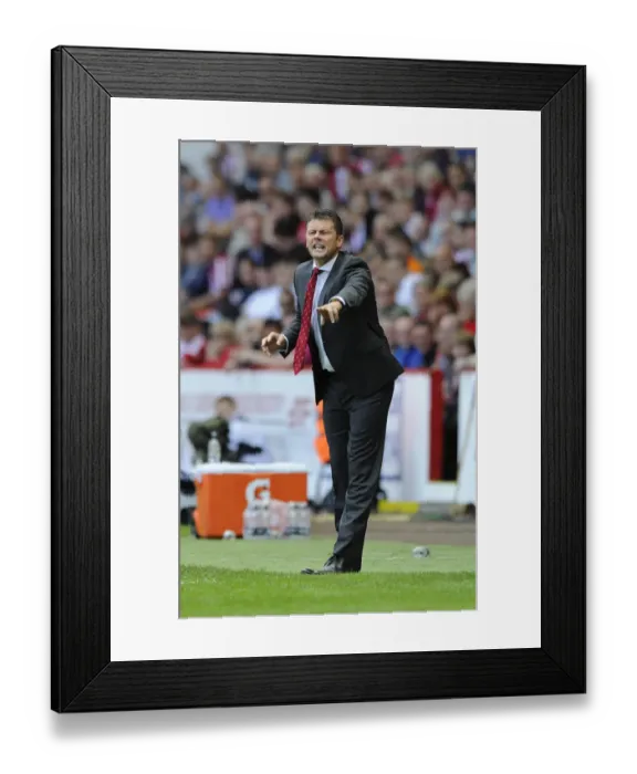Framed Print : Steve Cotterill Kicks Off Bristol City's League One Campaign at Bramal Lane