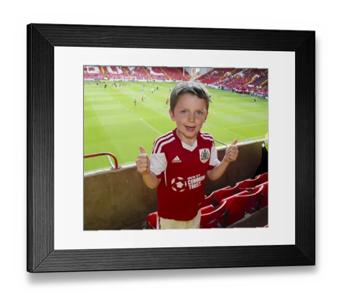 Framed Print : Young Bristol City Fan's Thrill at First League One Match: Sheffield United vs. Bristol City at Bramall Lane (09.08.2014) Framed Print : Young Bristol City Fan's Thrill at First League One Match: Sheffield United vs. Bristol City at Bramall Lane (09.08.2014)