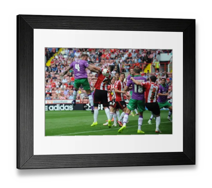Framed Print : Aden Flint's Headed Goal: Sheffield United vs. Bristol City, Sky Bet League One Opening Match (09.08.2014) Framed Print : Aden Flint's Headed Goal: Sheffield United vs. Bristol City, Sky Bet League One Opening Match (09.08.2014)