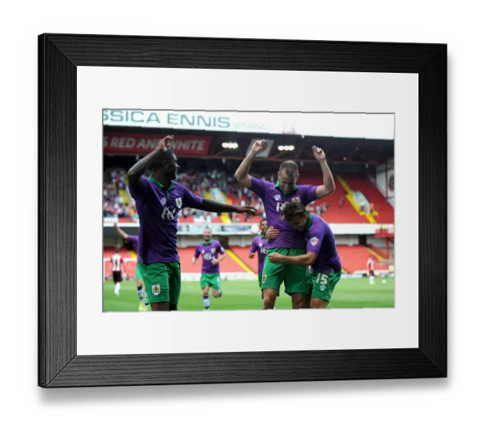 Framed Print : Bristol City's Electrifying Start: Wilbraham's Stunner in Sky Bet League One Opener Framed Print : Bristol City's Electrifying Start: Wilbraham's Stunner in Sky Bet League One Opener