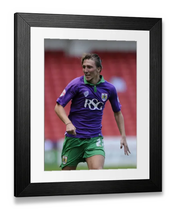 Framed Print : Bristol City's Luke Ayling in Action: Sheffield United vs. Bristol City, Sky Bet League One Opening Game (09 / 08 / 2014)
