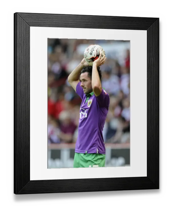 Framed Print : Bristol City's Greg Cunningham in Action at Sheffield United's Bramal Lane: Sky Bet League One Opener