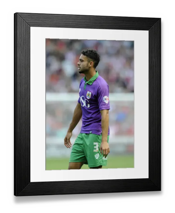 Framed Print : Derrick Williams in Action: Bristol City vs. Sheffield United - Sky Bet League One Opener (August 2014)