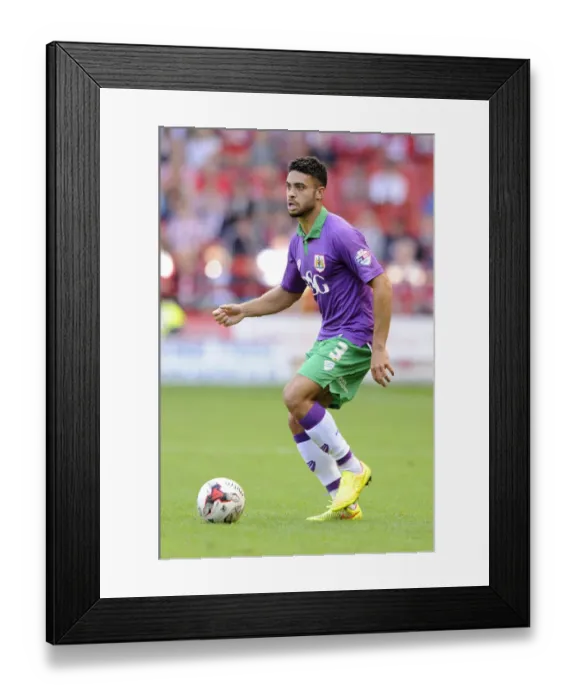 Framed Print : Bristol City's Derrick Williams in Action: Sky Bet League One Debut vs. Sheffield United