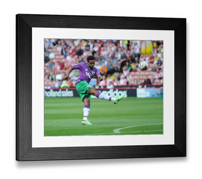 Framed Print : Korey Smith in Action: Bristol City vs. Sheffield United - Sky Bet League One Opening Game (09-08-2014)