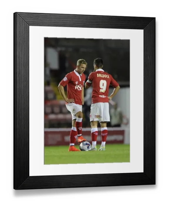 Framed Print : Bristol City Football Club: Scott Wagstaff and Sam Baldock Prepare for Restart after 2-1 Setback Framed Print : Bristol City Football Club: Scott Wagstaff and Sam Baldock Prepare for Restart after 2-1 Setback