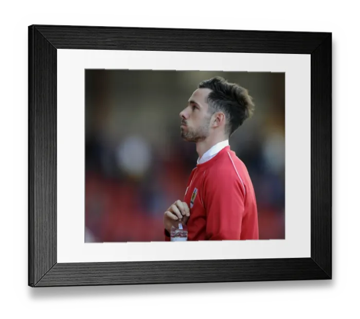 Framed Print : Bristol City's Greg Cunningham in Action Against Oxford United, Capital One Cup First Round, Ashton Gate