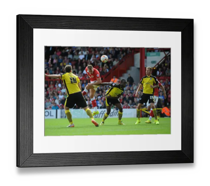 Framed Print : Aaron Wilbraham's Headed Goal: Bristol City vs Colchester United, Sky Bet League One, 2014 Framed Print : Aaron Wilbraham's Headed Goal: Bristol City vs Colchester United, Sky Bet League One, 2014