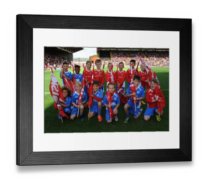 Framed Print : Milton Nomads Flagbearers at Ashton Gate: Bristol City vs Colchester United, Sky Bet League One, 2014 - Football Match Framed Print : Milton Nomads Flagbearers at Ashton Gate: Bristol City vs Colchester United, Sky Bet League One, 2014 - Football Match