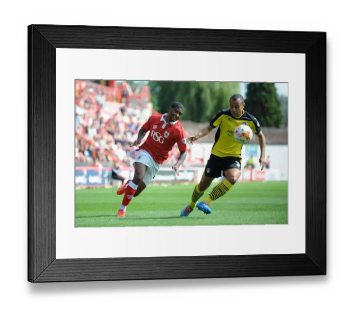Framed Print : Mark Little Chases Down Ben Gordon: A Football Intensity Moment at Ashton Gate Framed Print : Mark Little Chases Down Ben Gordon: A Football Intensity Moment at Ashton Gate