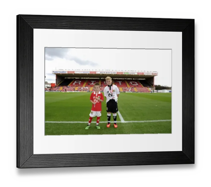 Framed Print : Bristol City vs Colchester United Mascot Showdown in Sky Bet League One at Ashton Gate Framed Print : Bristol City vs Colchester United Mascot Showdown in Sky Bet League One at Ashton Gate