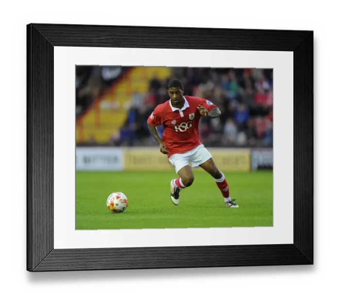 Framed Print : Mark Little in Action: Bristol City vs Leyton Orient, Sky Bet League One Football Match, 2014