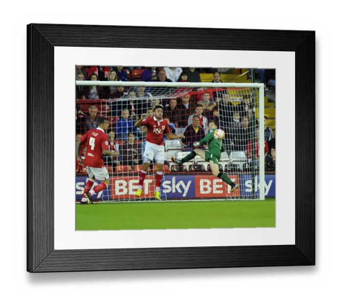 Framed Print : Frank Fielding Clears Ball for Bristol City in Sky Bet League One Match Against Leyton Orient, 2014