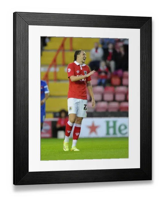 Framed Print : Bristol City's Luke Ayling in Action Against Leyton Orient (August 19, 2014) Framed Print : Bristol City's Luke Ayling in Action Against Leyton Orient (August 19, 2014)