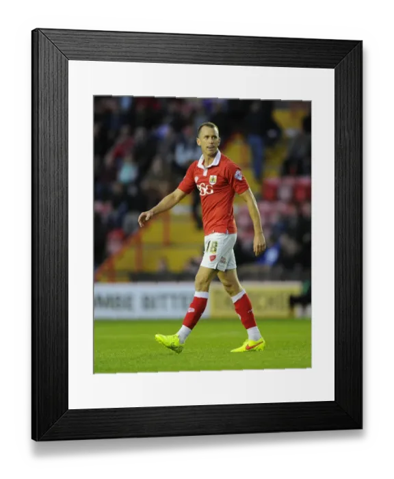 Framed Print : Aaron Wilbraham in Action: Bristol City vs Leyton Orient, Sky Bet League One, 2014