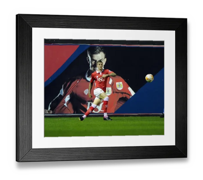 Framed Print : Aden Flint's Unyielding Determination: The Footballer's Showdown Against Leyton Orient at Ashton Gate Framed Print : Aden Flint's Unyielding Determination: The Footballer's Showdown Against Leyton Orient at Ashton Gate