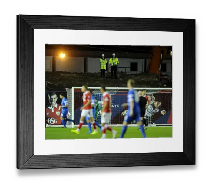 Framed Print : Bristol City vs Leyton Orient, Sky Bet League One: Fans Watch from South Stand Development at Ashton Gate