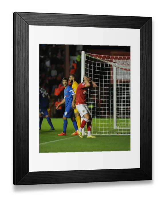 Framed Print : Last-Minute Thriller: Luke Ayling's Dramatic Header Misses the Mark - Bristol City vs Leyton Orient, Sky Bet League One, 2014 Framed Print : Last-Minute Thriller: Luke Ayling's Dramatic Header Misses the Mark - Bristol City vs Leyton Orient, Sky Bet League One, 2014