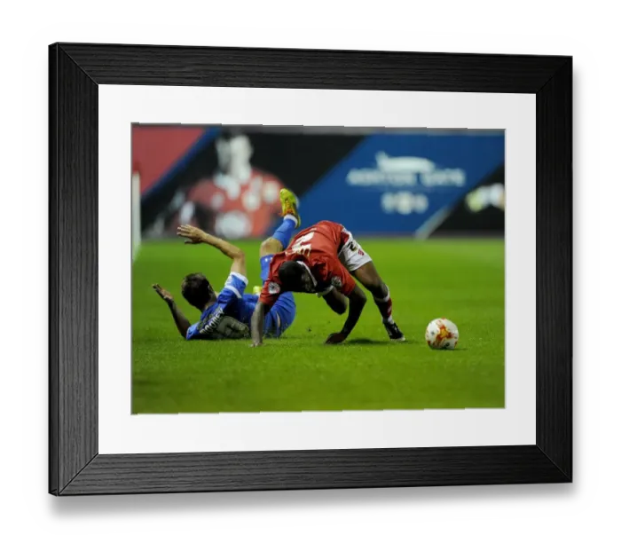 Framed Print : Bristol City vs Leyton Orient: Mark Little Fouled by David Mooney during Sky Bet League One Match, 2014 Framed Print : Bristol City vs Leyton Orient: Mark Little Fouled by David Mooney during Sky Bet League One Match, 2014