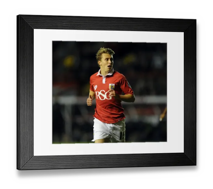 Framed Print : Bristol City's Luke Freeman in Action during Sky Bet League One Match against Leyton Orient (2014)