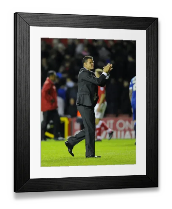 Framed Print : Steve Cotterill Embraces Fans: A Heartfelt Moment at Ashton Gate, 2014 - Bristol City vs Leyton Orient Framed Print : Steve Cotterill Embraces Fans: A Heartfelt Moment at Ashton Gate, 2014 - Bristol City vs Leyton Orient