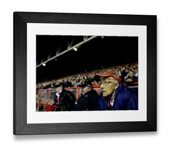 Framed Print : Intense Focus: A Bristol City Fan Caught in the Thrill of the Game Framed Print : Intense Focus: A Bristol City Fan Caught in the Thrill of the Game