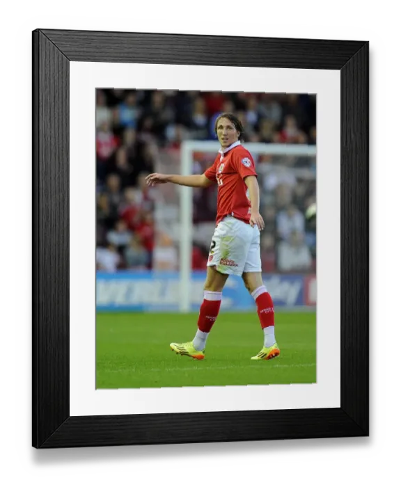Framed Print : Bristol City's Luke Ayling in Action at Ashton Gate, 2014 - Football Match (Bristol City v Leyton Orient)