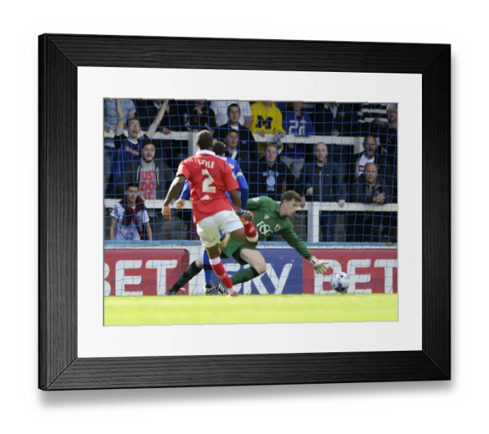 Framed Print : Last-Minute Drama: Frank Fielding's Spectacular Save Preserves 1-1 Draw for Bristol City Framed Print : Last-Minute Drama: Frank Fielding's Spectacular Save Preserves 1-1 Draw for Bristol City