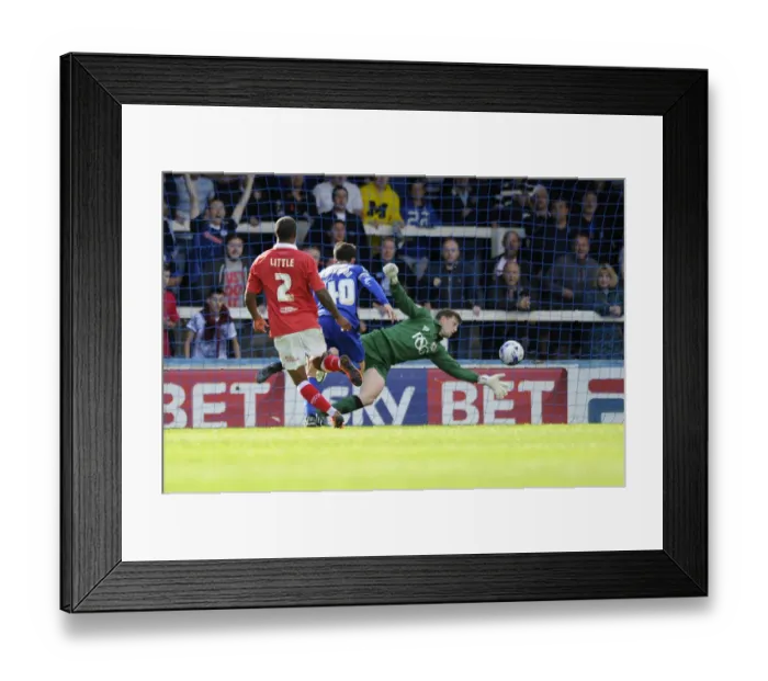 Framed Print : Last-Minute Drama: Frank Fielding's Heroic Save Preserves 1-1 Draw for Bristol City Framed Print : Last-Minute Drama: Frank Fielding's Heroic Save Preserves 1-1 Draw for Bristol City