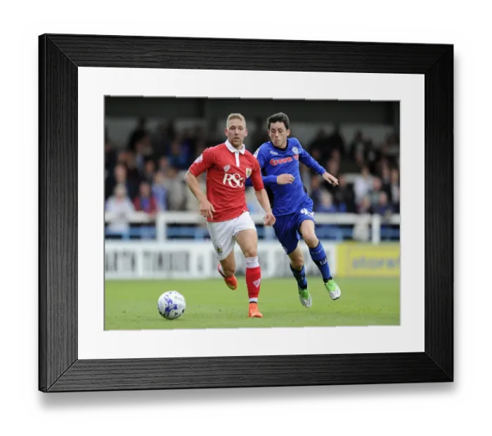 Framed Print : Scott Wagstaff vs. Ian Henderson: Intense Rivalry at Spotland Stadium, Rochdale AFC vs. Bristol City (August 23, 2014) Framed Print : Scott Wagstaff vs. Ian Henderson: Intense Rivalry at Spotland Stadium, Rochdale AFC vs. Bristol City (August 23, 2014)