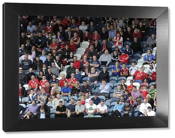 Bristol City Fans in Full Force at Rochdale AFC Match, Sky Bet League One (23 / 08 / 2014)