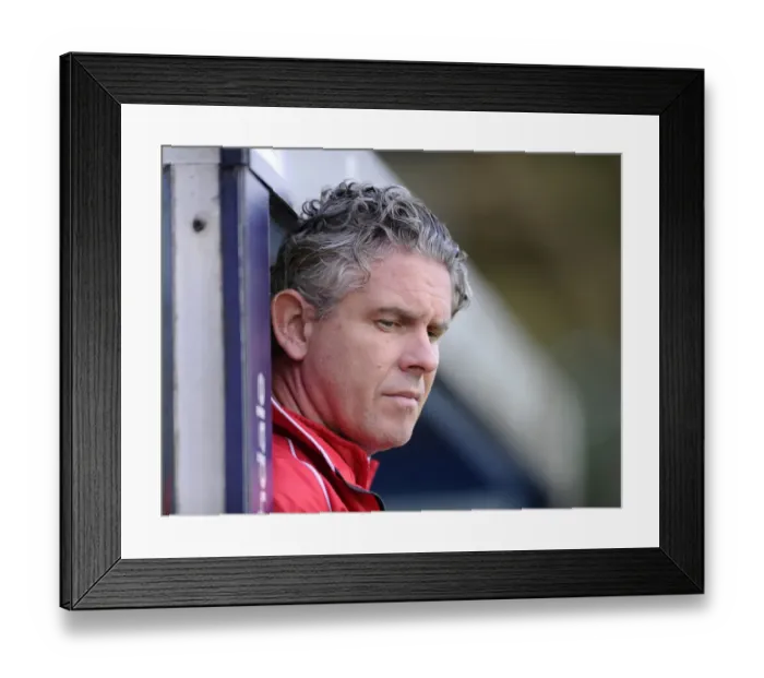 Framed Print : Bristol City's Physio Steve Allen at Rochdale Match, 2014