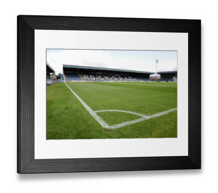 Framed Print : Rochdale vs. Bristol City: Clash at Spotland Stadium, League One Football Match (August 2014)