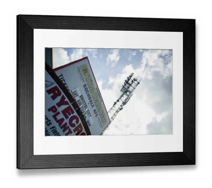 Framed Print : Bristol City vs. Rochdale: A Football Rivalry at Spotland Stadium (August 2014)