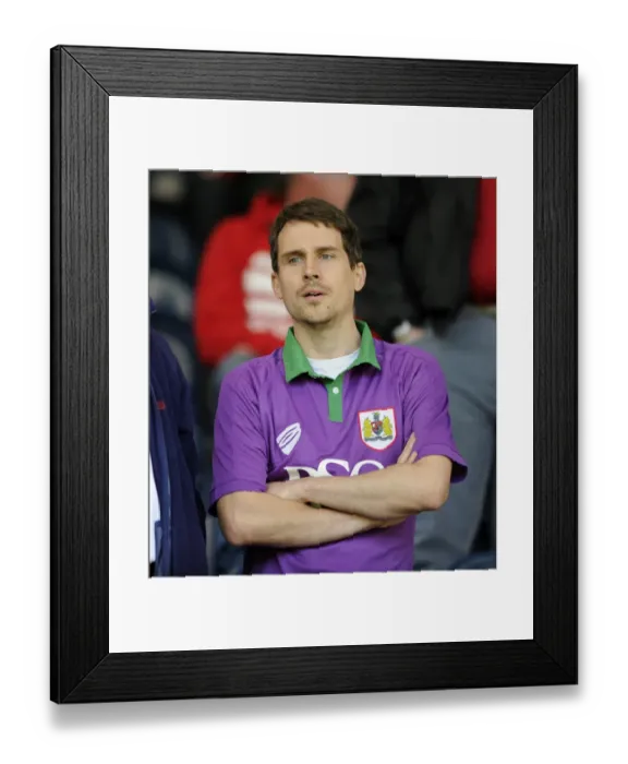 Framed Print : Bristol City Supporter's Passion: Rochdale AFC vs. Bristol City, Sky Bet League One (August 23, 2014)