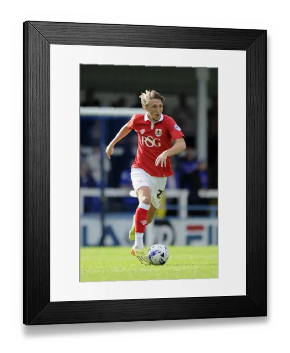 Framed Print : Luke Ayling in Action: Rochdale vs. Bristol City, Sky Bet League One, 2014