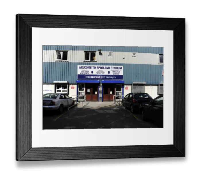 Framed Print : Bristol City vs. Rochdale: A Football Rivalry in Sky Bet League One at Spotland Stadium (August 2014)