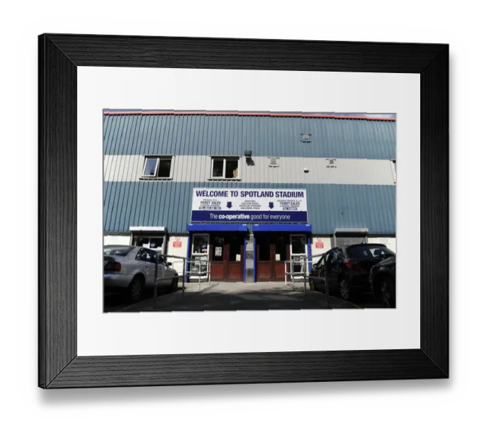 Framed Print : Bristol City vs. Rochdale: A Football Rivalry at Spotland Stadium (August 2014)