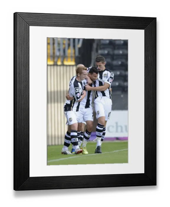 Framed Print : Zeli Ismail's Goal Celebration: Notts County vs. Bristol City, Sky Bet League One, 2014 Framed Print : Zeli Ismail's Goal Celebration: Notts County vs. Bristol City, Sky Bet League One, 2014