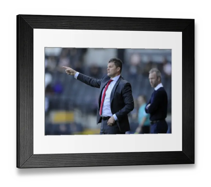 Framed Print : Steve Cotterill Leads Bristol City in Sky Bet League One Clash against Notts County (August 2014)