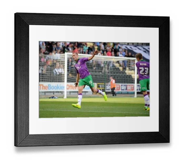 Framed Print : Aaron Wilbraham's Goal Celebration: Notts County vs. Bristol City, Sky Bet League One (August 31, 2014) Framed Print : Aaron Wilbraham's Goal Celebration: Notts County vs. Bristol City, Sky Bet League One (August 31, 2014)