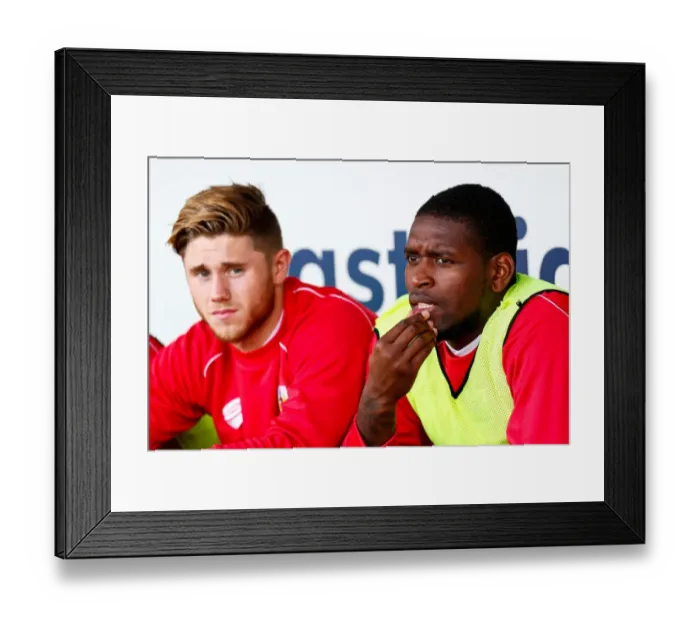 Framed Print : Bristol City Football Club: Jay Emmanuel-Thomas on the Bench vs Notts County (31st August 2014) Framed Print : Bristol City Football Club: Jay Emmanuel-Thomas on the Bench vs Notts County (31st August 2014)