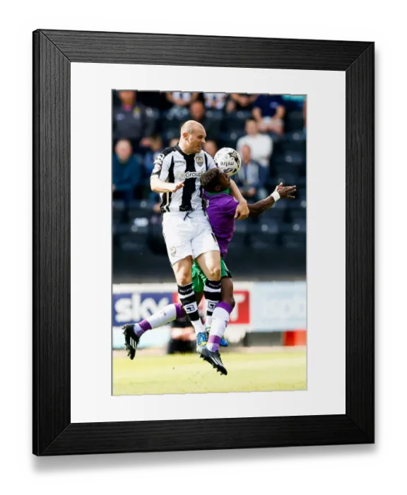 Framed Print : Bloodied Clash: Jones vs. Agard - Kieran's Exit from Notts County vs. Bristol City Framed Print : Bloodied Clash: Jones vs. Agard - Kieran's Exit from Notts County vs. Bristol City