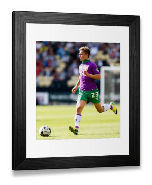 Framed Print : Bristol City's Joe Bryan in Action during Notts County vs. Bristol City Football Match, April 2014