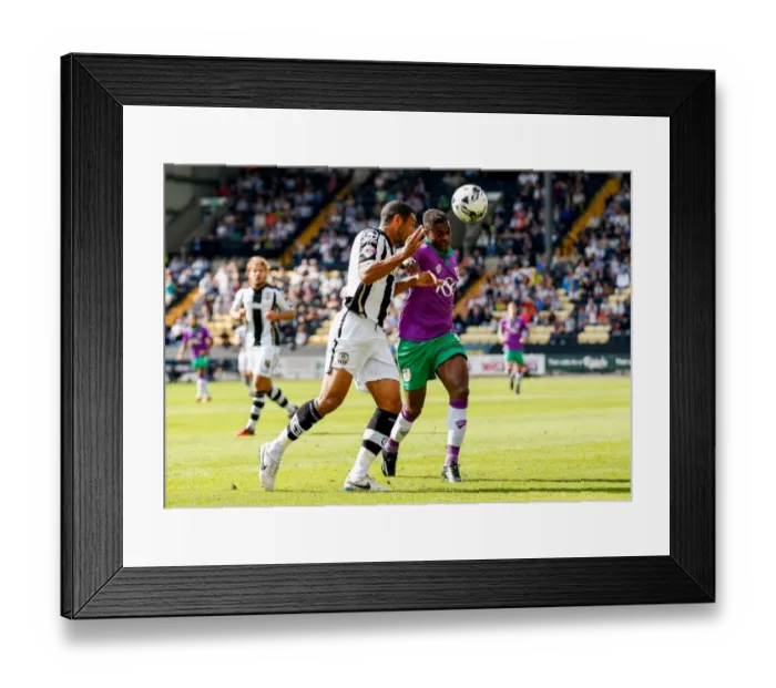 Framed Print : Kieran Agard vs Hayden Mullins: Intense Battle in Notts County vs Bristol City Football Match, Sky Bet League 1 Framed Print : Kieran Agard vs Hayden Mullins: Intense Battle in Notts County vs Bristol City Football Match, Sky Bet League 1