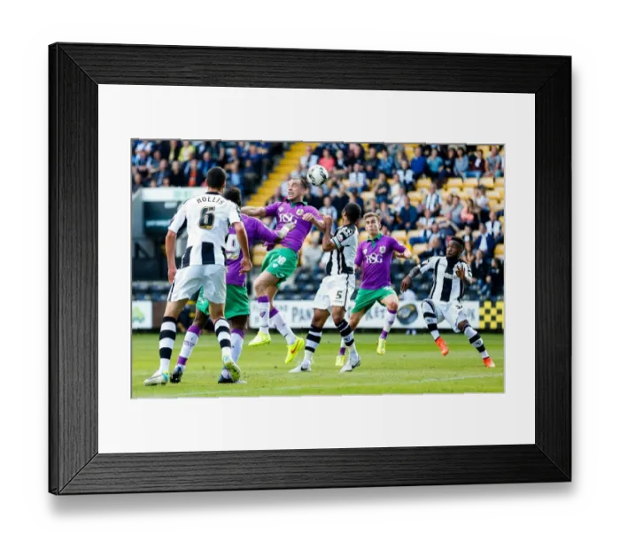 Framed Print : Aaron Wilbraham in Action: Notts County vs. Bristol City, Sky Bet League 1 (31 / 04 / 2014)